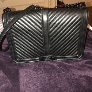 Rebecca Minkoff Chevron Quilted Jumbo Love Bag